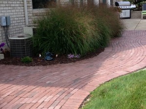 Paver walkway with Unilock Copthorne